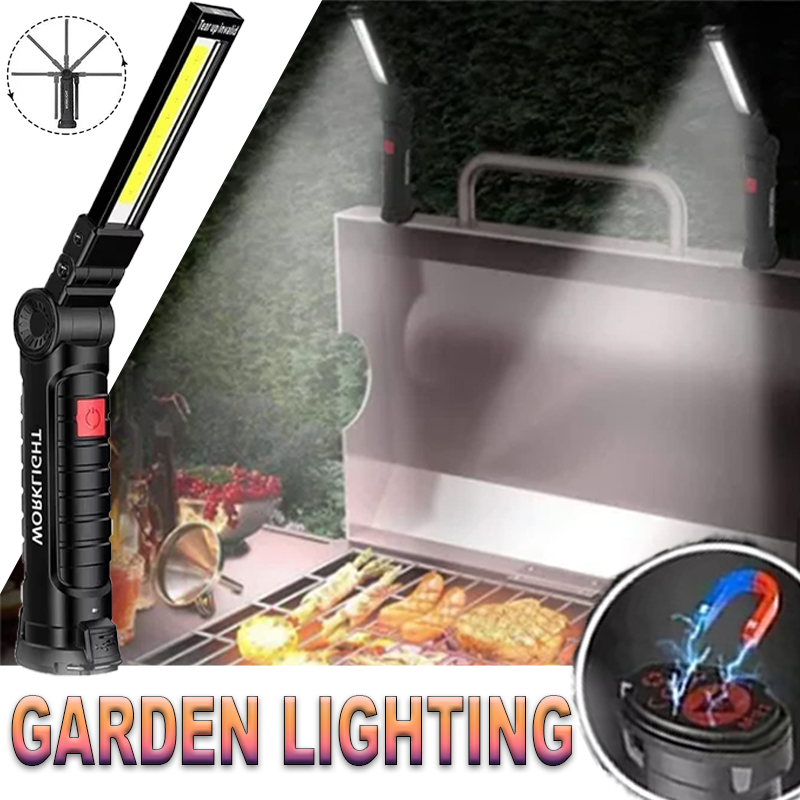 Outdoor Camping Lamp - Portable LED Flashlight with Magnetic Hook