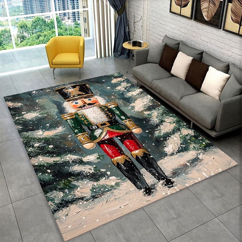 Outdoor Camping Mats Large - Cartoon The Nutcracker Puppet Merry Christmas