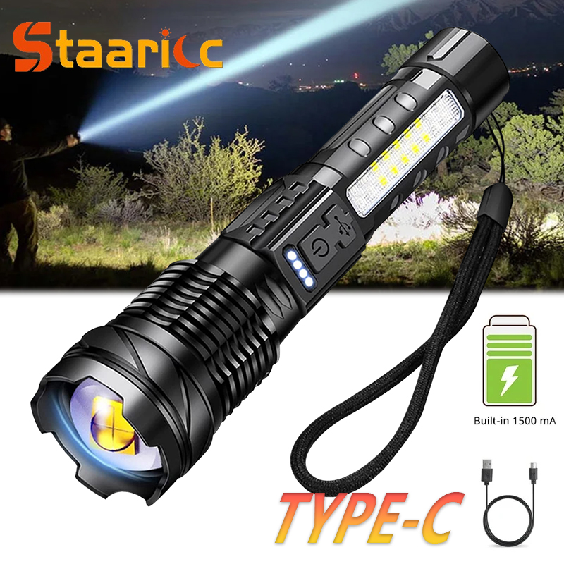 Outdoor Camping Adventure - Powerful XHP50 LED Flashlight Waterproof 18650