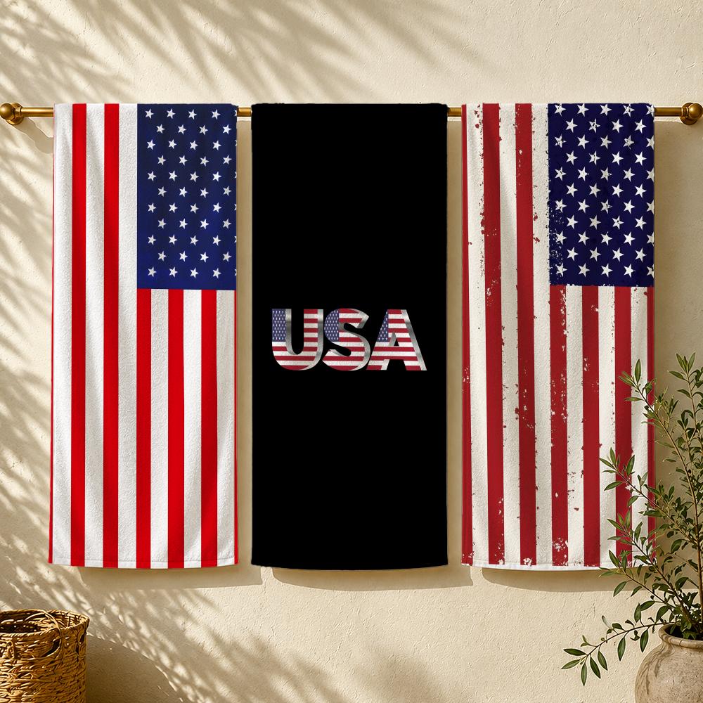 Outdoor Camping Usa - Flag A-America U-USA F-Flag Towel Towel