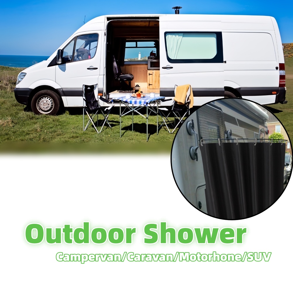Outdoor Camping Shower - Outdoor Camping Shower Curtain With Suction