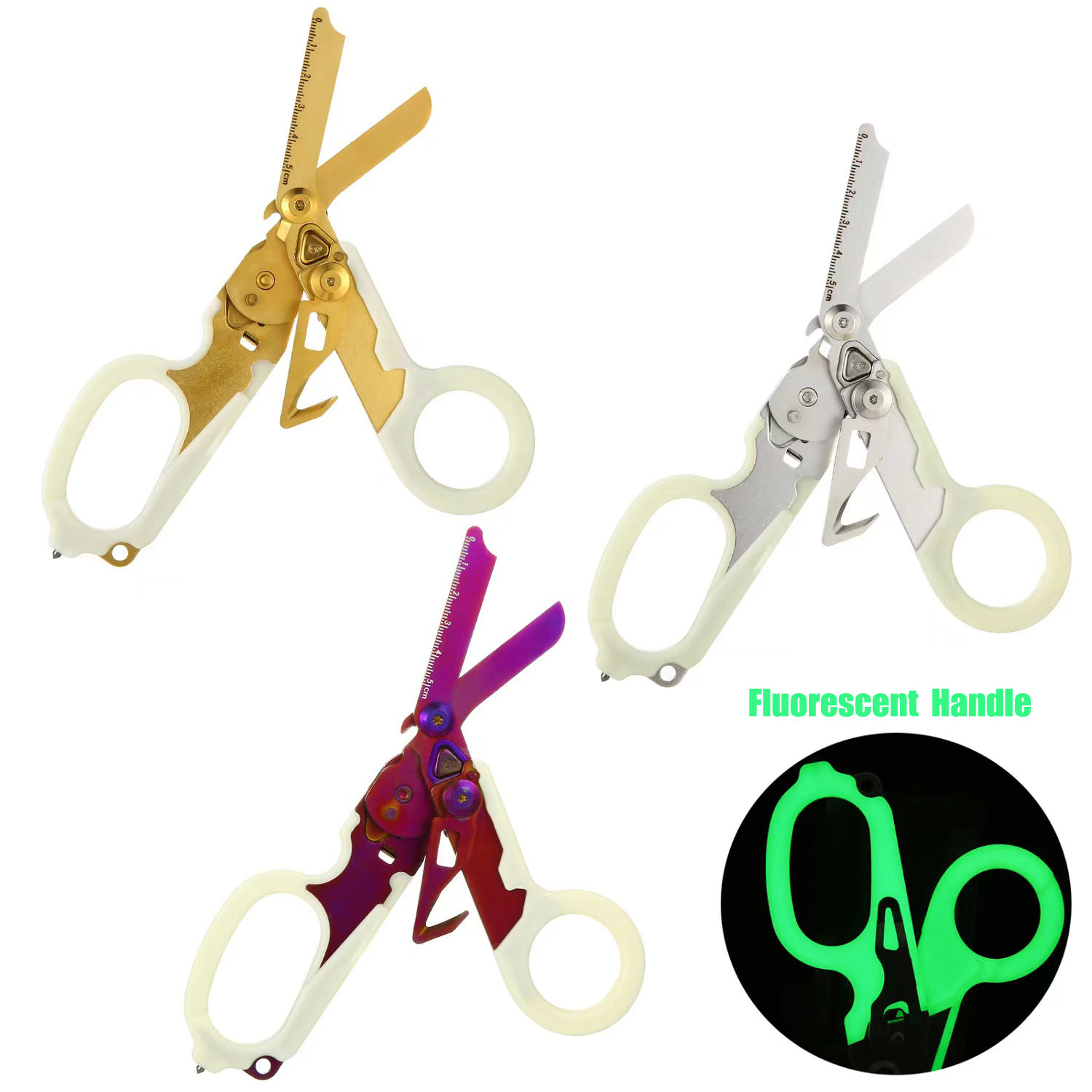 First Aid Kit Camping - Tactical Mini Emergency Response Rescue Scissor