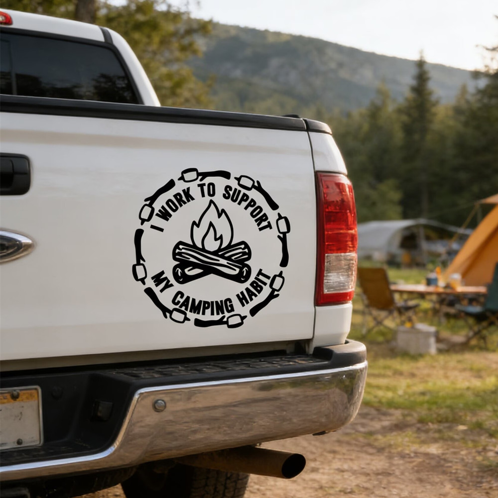 Funny Camping Quote Car Sticke - Outdoor Camping Quotes recension och pris