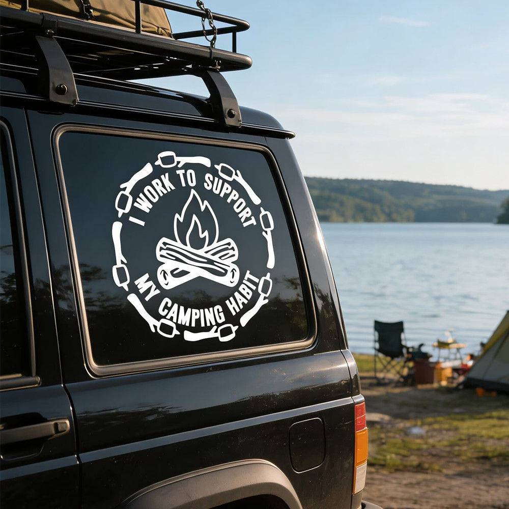 Funny Camping Quote Car Sticke - Outdoor Camping Quotes recension och pris