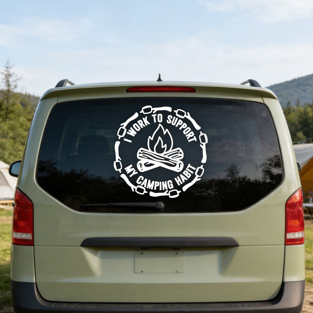 Funny Camping Quote Car Sticke - Outdoor Camping Quotes recension och pris