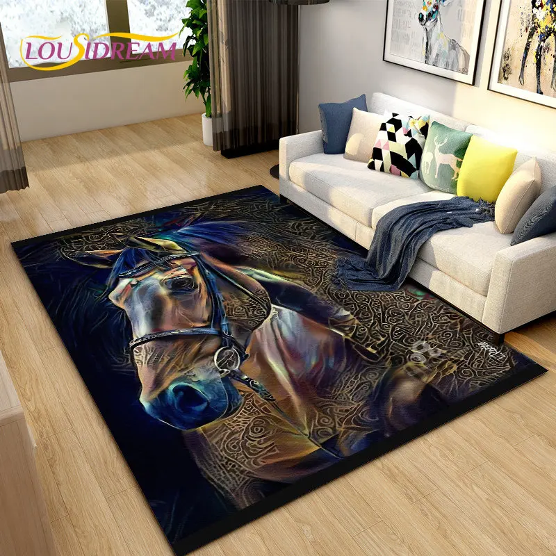 3D Light Luxury Modern Horse A - Outdoor Camping Mats Large recension och pris