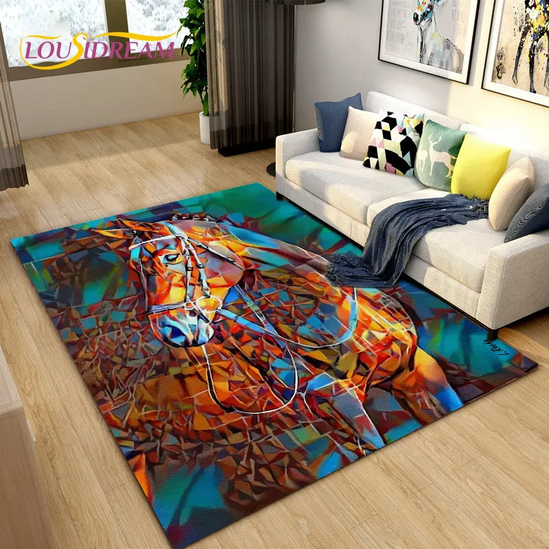 3D Light Luxury Modern Horse A - Outdoor Camping Mats Large recension och pris