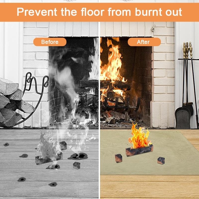 Camping Fireproof Mat Heat Res - Outdoor Camping Grill recension och pris