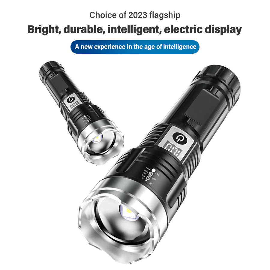 High Power 200000LM LED Flashl - Outdoor Camping Lamp recension och pris