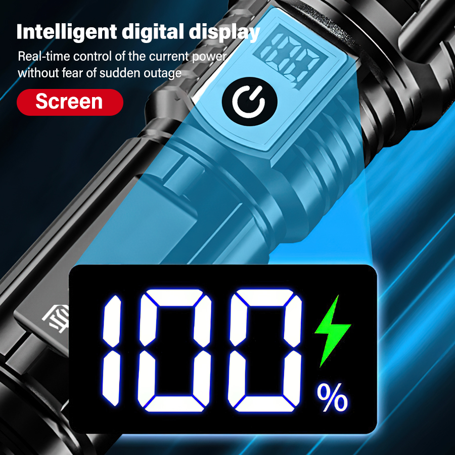 High Power 200000LM LED Flashl - Outdoor Camping Lamp recension och pris