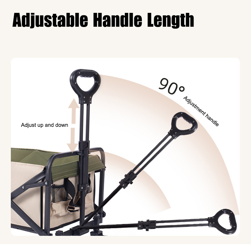 Trolley Black  Red Adjustable  - Outdoor Camping Trolley recension och pris