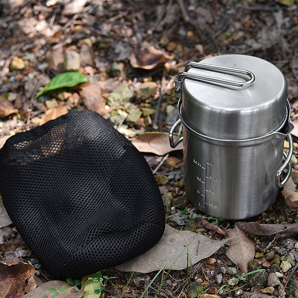 Durable Stainless Steel Campin - Camp Cooking Set recension och pris