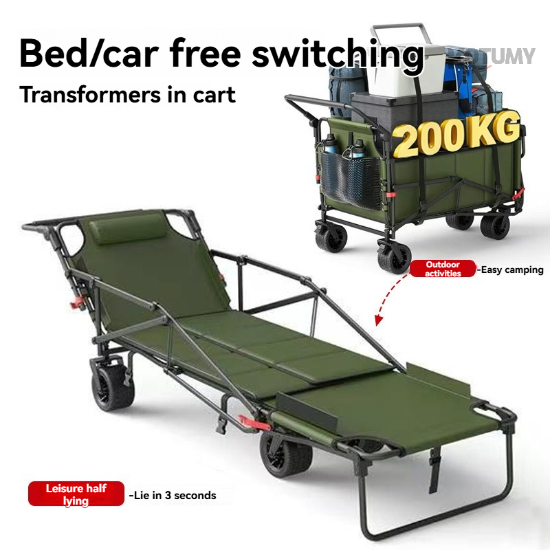 Foldable Camping Wagon with Ta - Outdoor Camping Trolley recension och pris