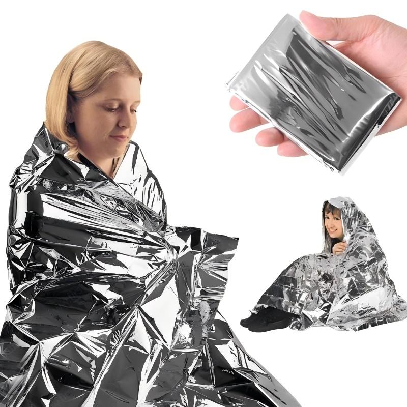4 pcs Emergency Blanket Outdoo - First Aid Kit Camping recension och pris