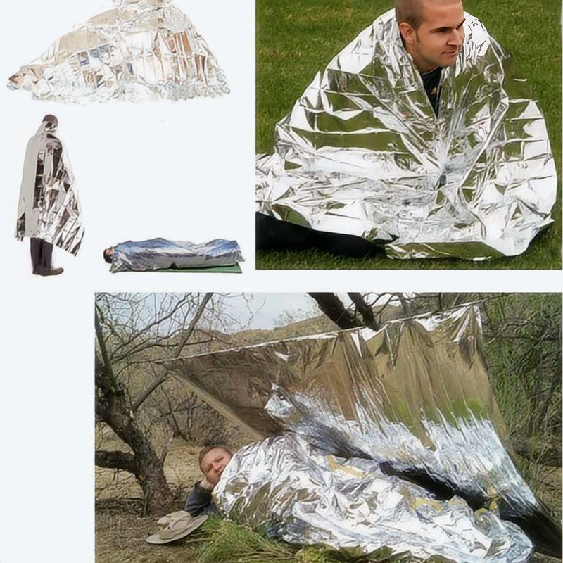 4 pcs Emergency Blanket Outdoo - First Aid Kit Camping recension och pris