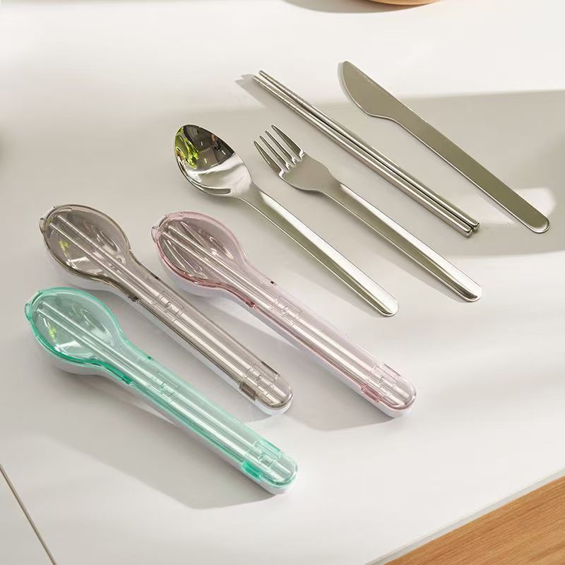 Portable Cutlery Set with Stor - Outdoor Camping Storage Box recension och pris