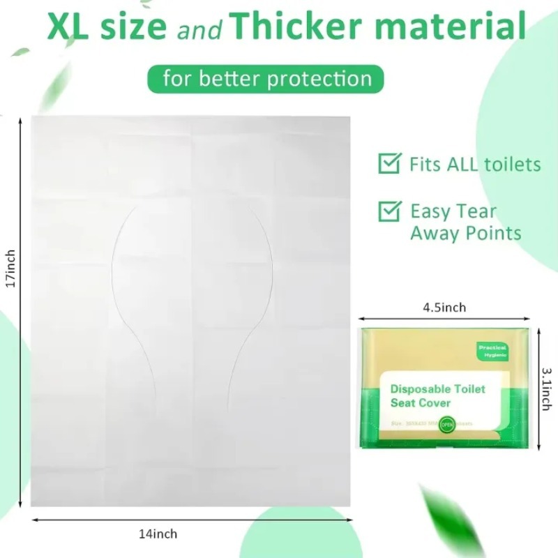 10-120PCS Disposable Toilet Se - Outdoor Camping Rug Waterproof recension och pris
