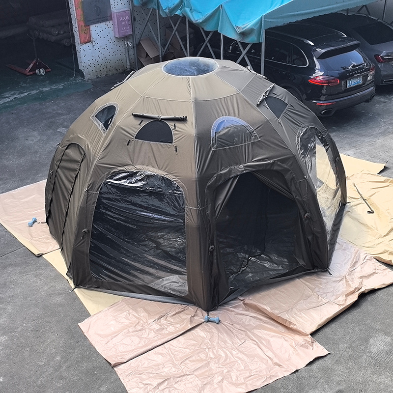 4m 5m Automatic Large Inflatab - Outdoor Inflatable Camping Tent With Air Pump recension och pris