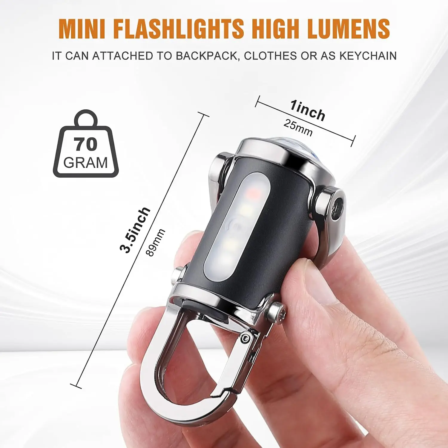 Mini Keychain Flashlight Recha - Outdoor Camping Adventure recension och pris