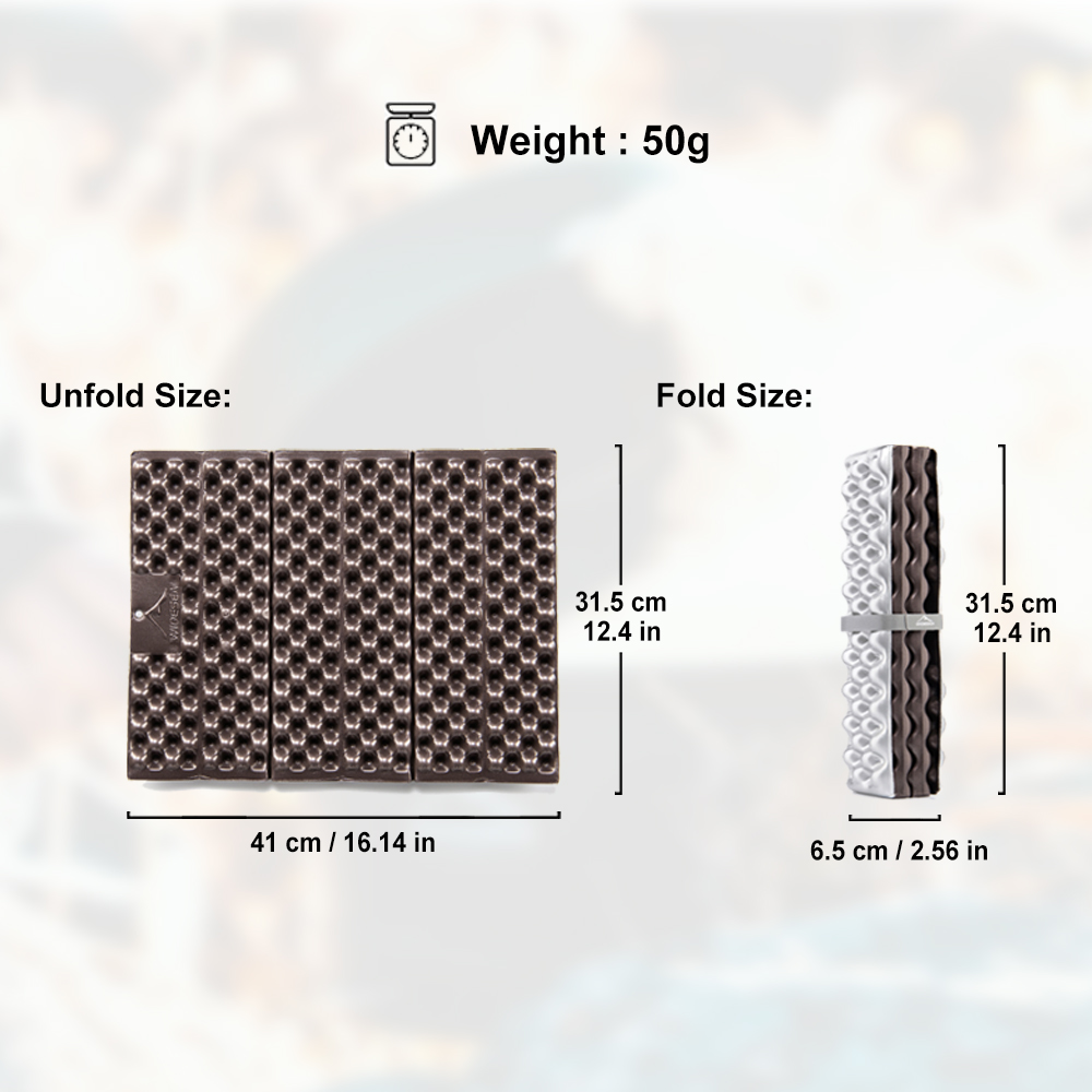 Widesea Camping Foldable Mat S - Outdoor Camping Rug Waterproof recension och pris