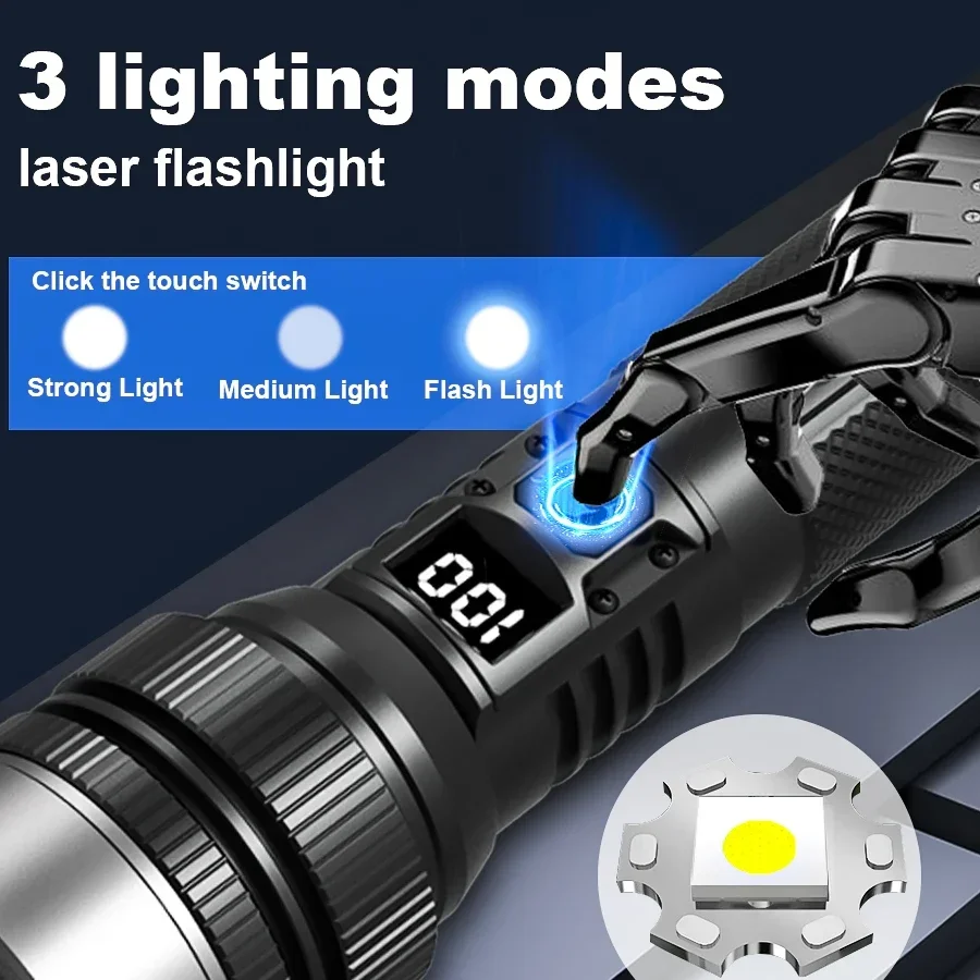 Ultra-Bright Rechargeable Flas - Outdoor Camping Adventure recension och pris
