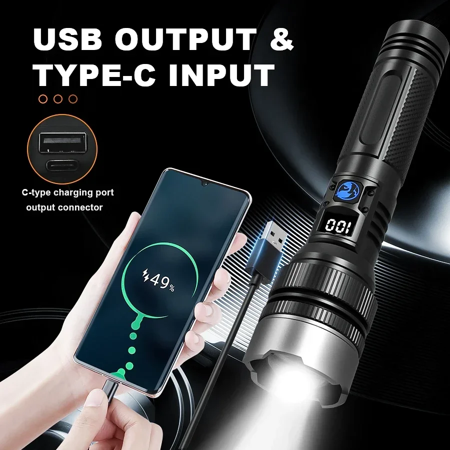 Ultra-Bright Rechargeable Flas - Outdoor Camping Adventure recension och pris