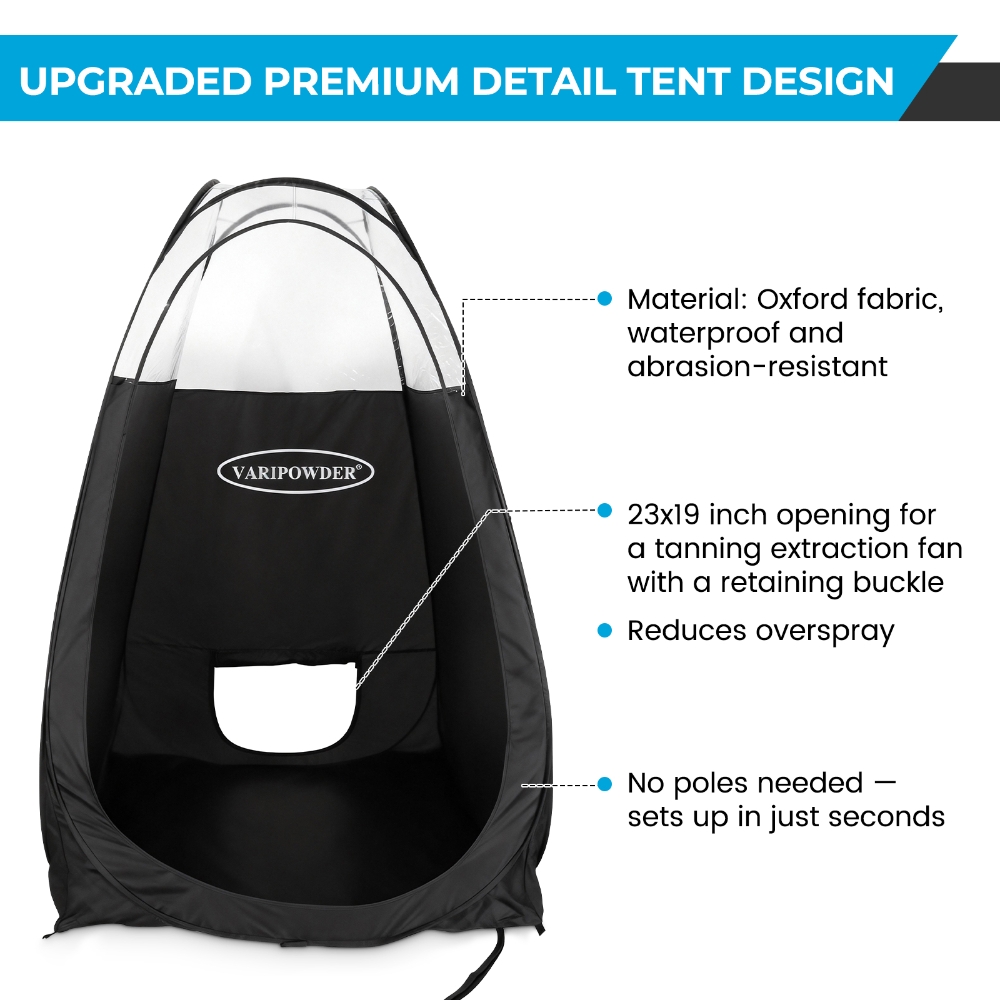 Black Spray Tanning Tent Porta - Outdoor Camping Shower recension och pris