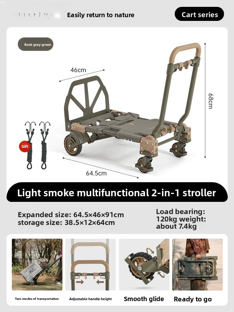 Naturehike 2-in-1 Folding Hand - Outdoor Camping Trolley recension och pris