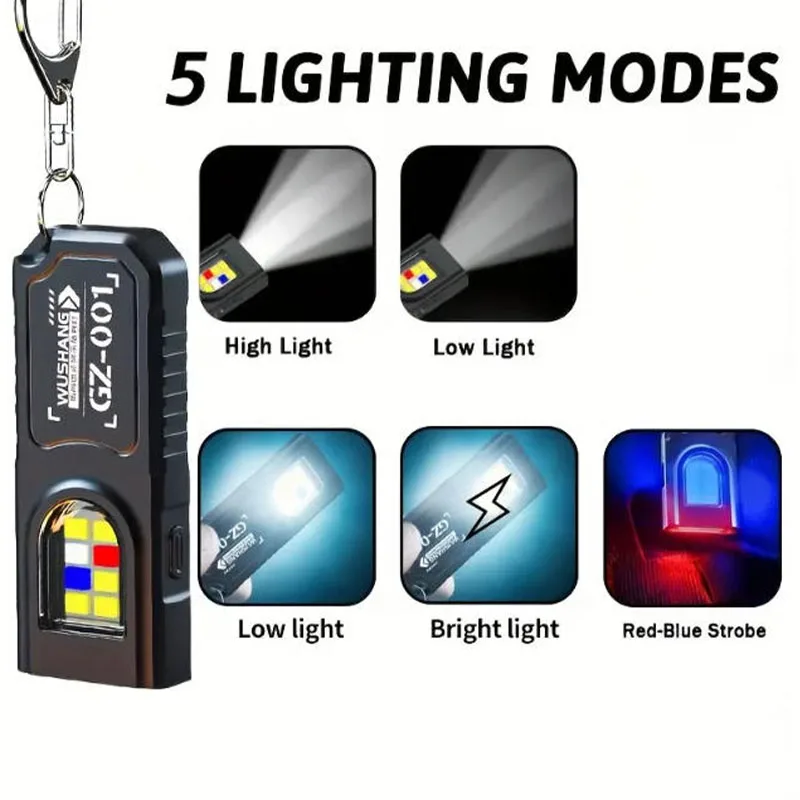 Powerful Mini COB LED Keychain - Outdoor Camping Adventure recension och pris