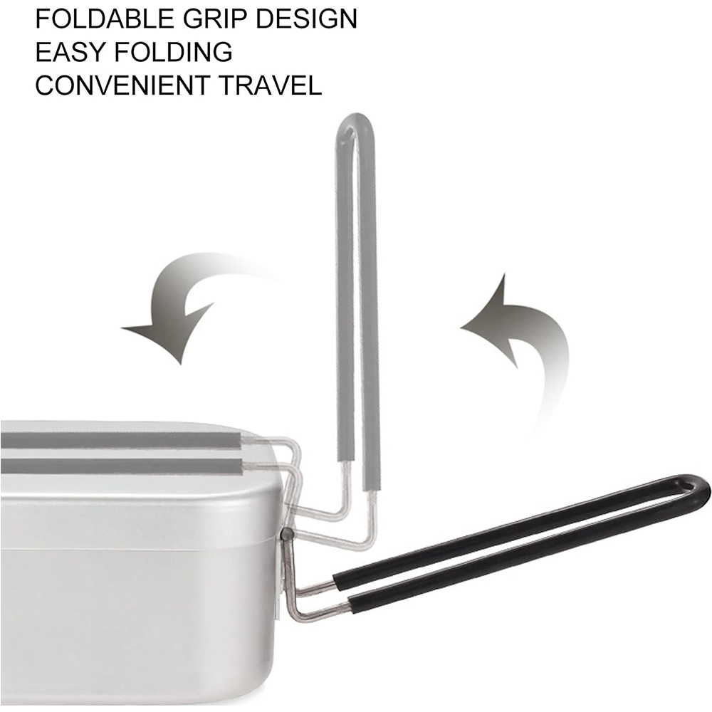 800ML Aluminum Lunch Boxes Out - Camp Cooking Set recension och pris