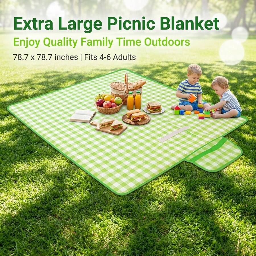 Waterproof Foldable Checkered  - Outdoor Camping Mats Large recension och pris