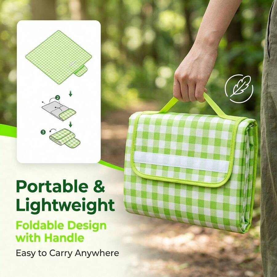 Waterproof Foldable Checkered  - Outdoor Camping Mats Large recension och pris