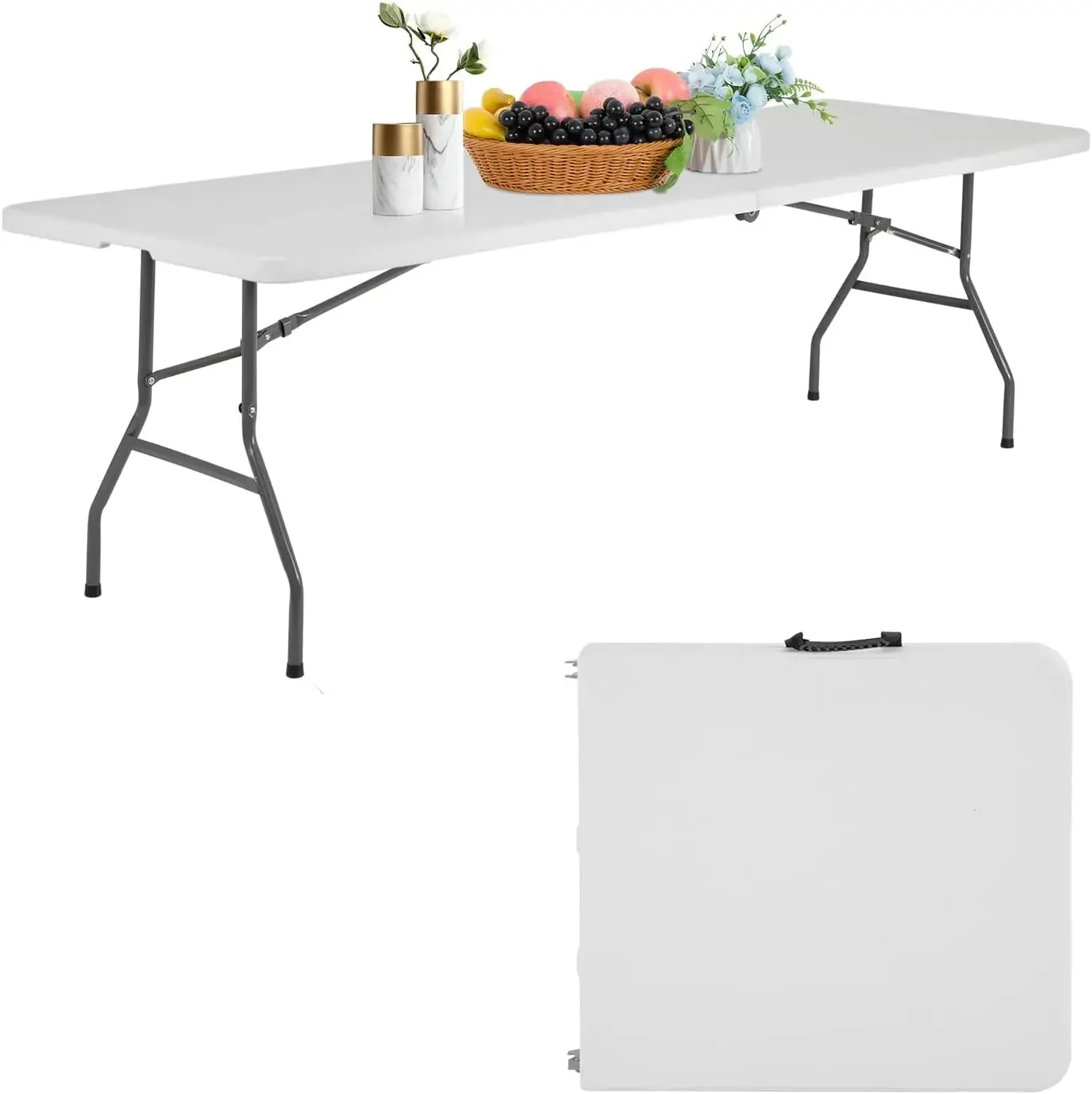 8 FT Folding Tables Plastic 6f - Outdoor Camping Quotes recension och pris