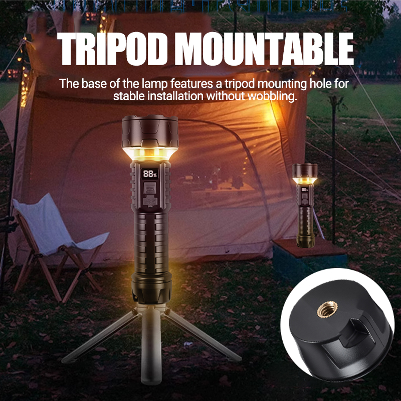 COB LED Flashlight Rechargeabl - Outdoor Camping Lamp recension och pris