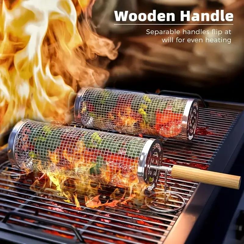Stainless Steel BBQ Grill Bask - Outdoor Camping Grill recension och pris