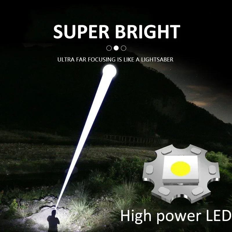 900000LM Powerful LED Flashlig - Outdoor Camping Adventure recension och pris