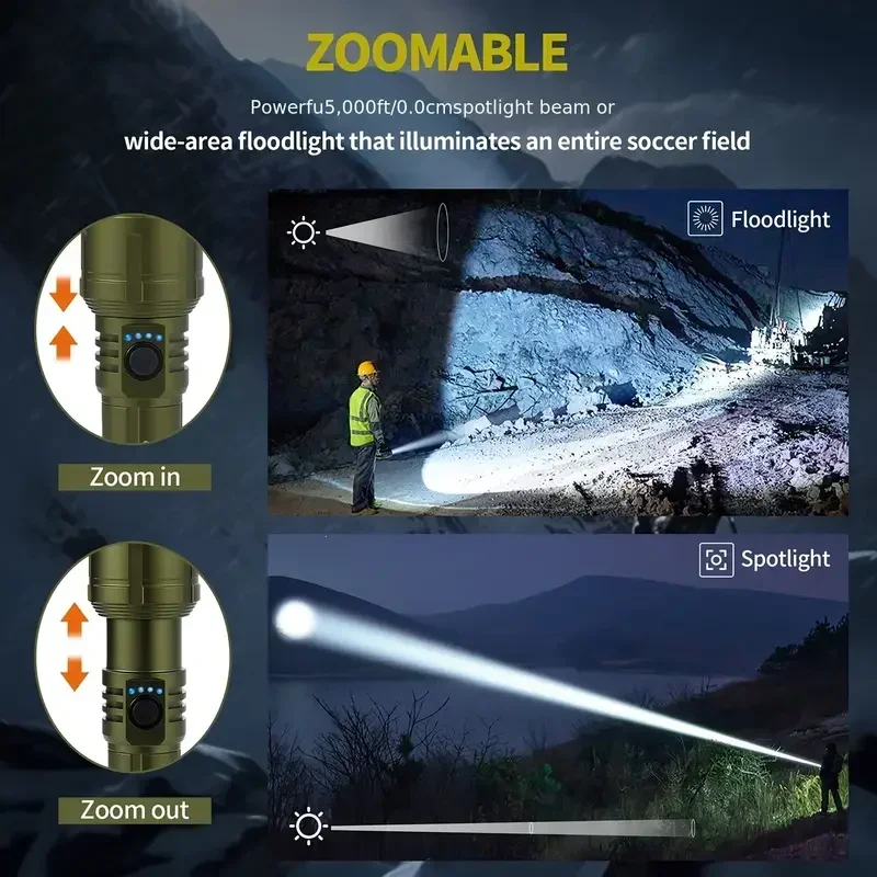 Ultra Powerful Flashlight Conc - Outdoor Camping Adventure recension och pris