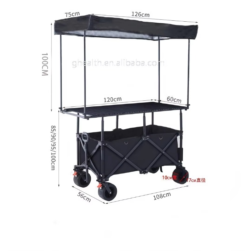 Stall Folding Steel Table Trol - Outdoor Camping Trolley recension och pris