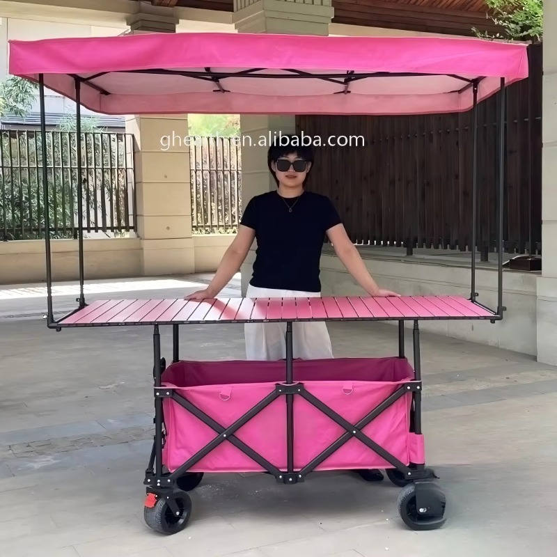 Stall Folding Steel Table Trol - Outdoor Camping Trolley recension och pris