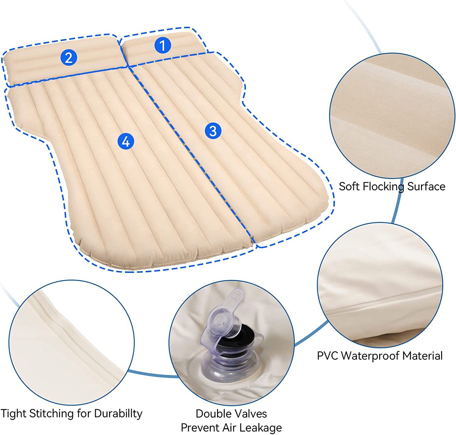 Car Inflatable Bed For Tesla M - Inflatable Mattress recension och pris
