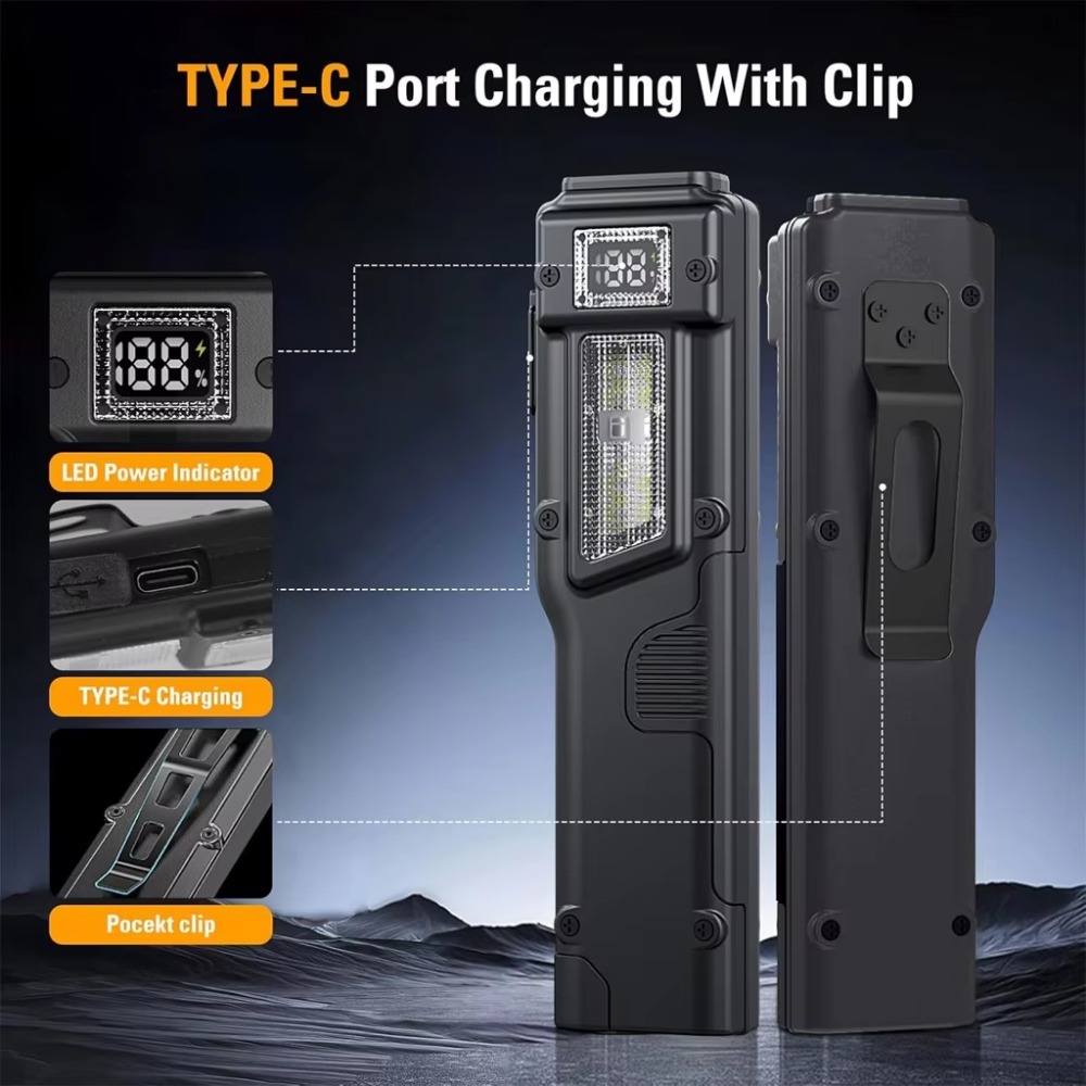 Ultra-Thin EDC Rechargeable LE - Outdoor Camping Adventure recension och pris