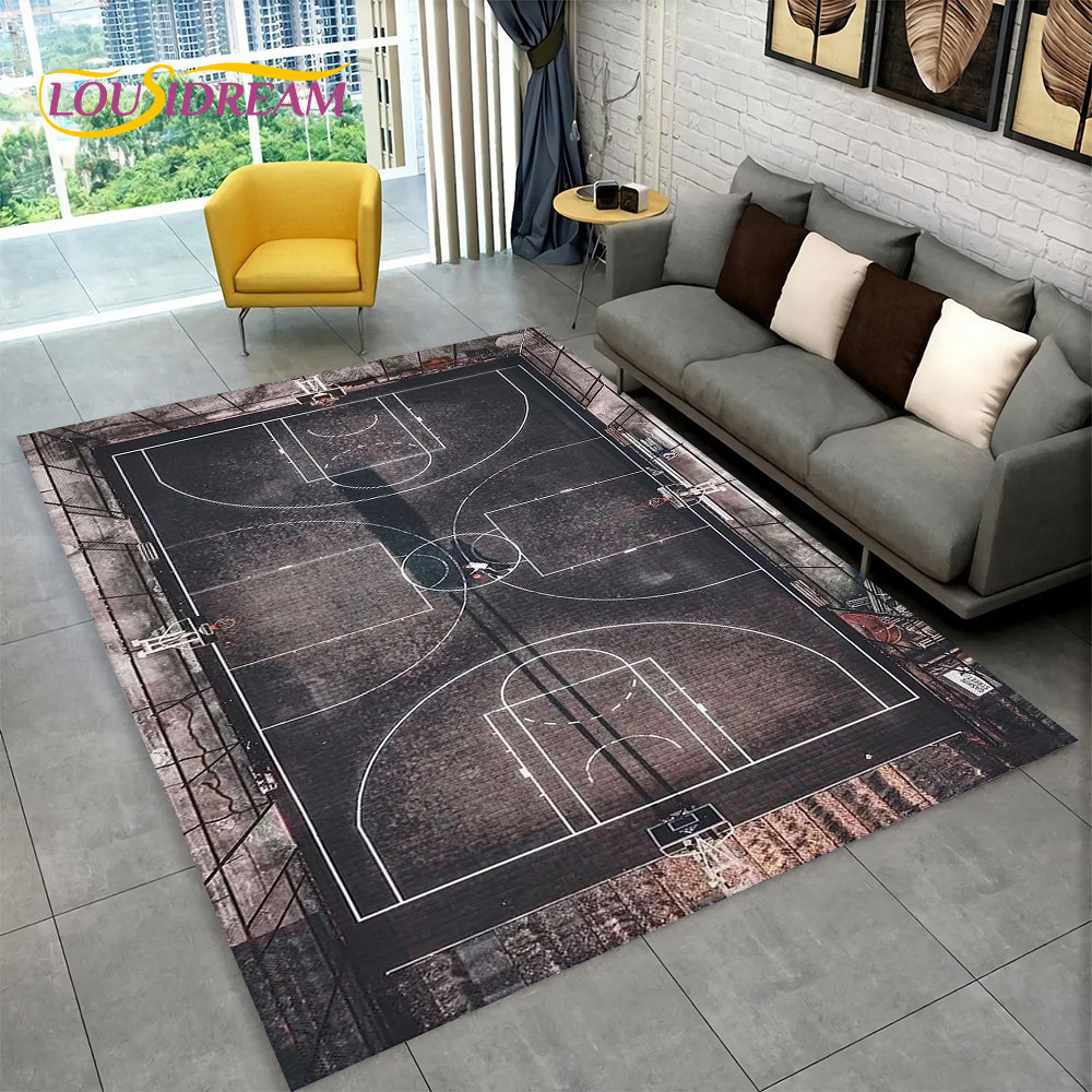 3D Basketball Cour Cartoon Are - Outdoor Camping Mats Large recension och pris