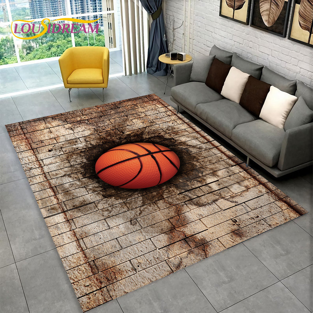3D Basketball Cour Cartoon Are - Outdoor Camping Mats Large recension och pris