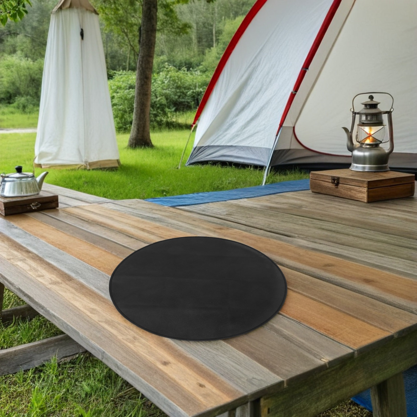 Round Fireproof Bbq Mat Heat R - Outdoor Camping Grill recension och pris