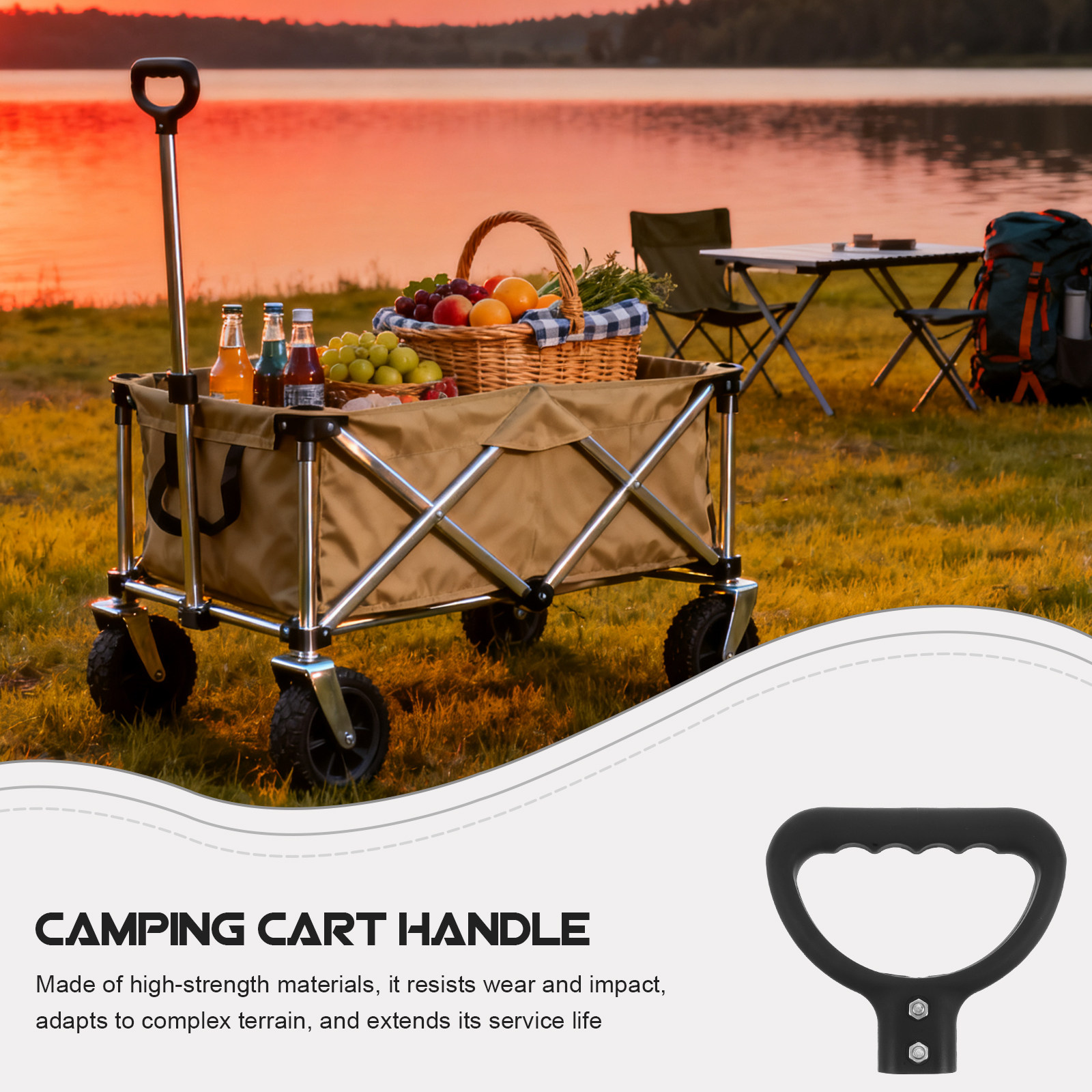 Wagon Handle Bar Replacement F - Outdoor Camping Trolley recension och pris