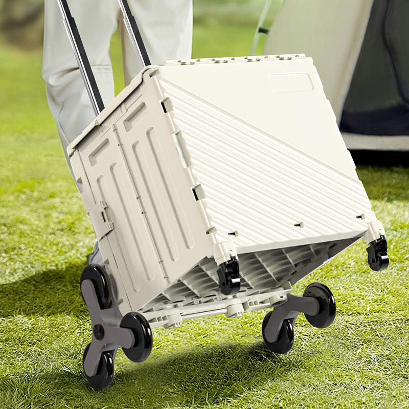 Folding Shopping Cart Portable - Outdoor Camping Trolley recension och pris