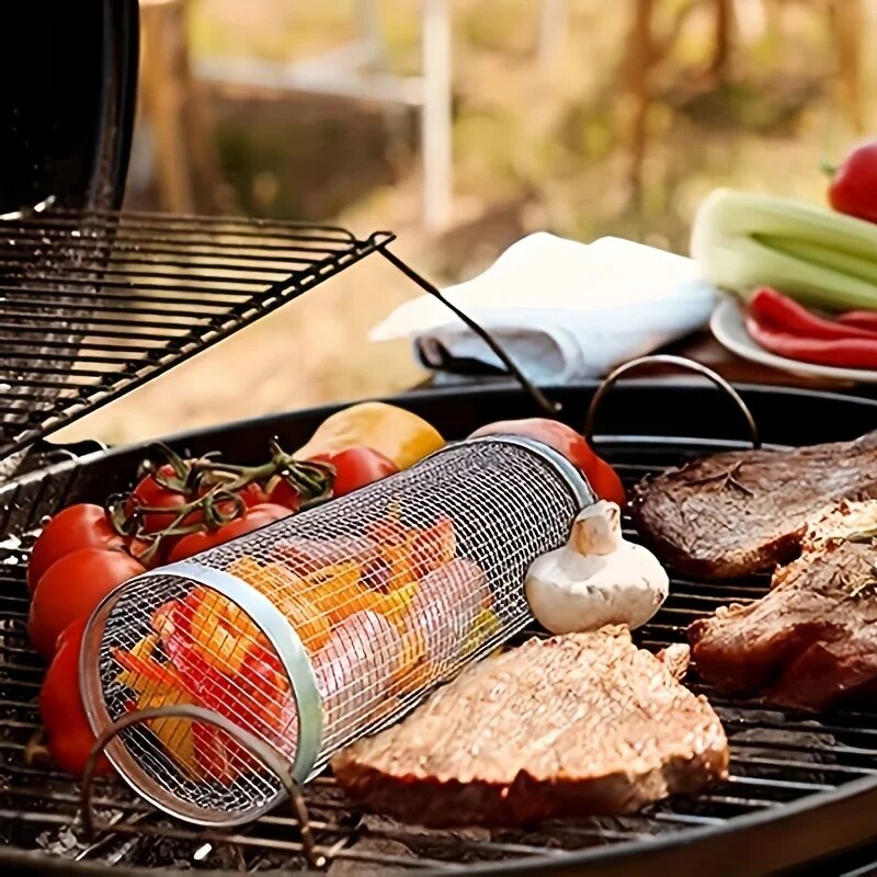 Stainless Steel Portable Barbe - Outdoor Camping Grill recension och pris