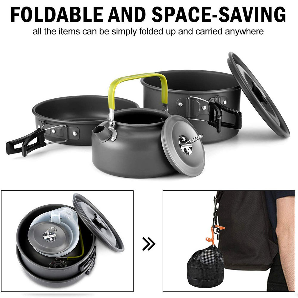 Outdoor Camping Cookware Set M - Camp Cooking Set recension och pris