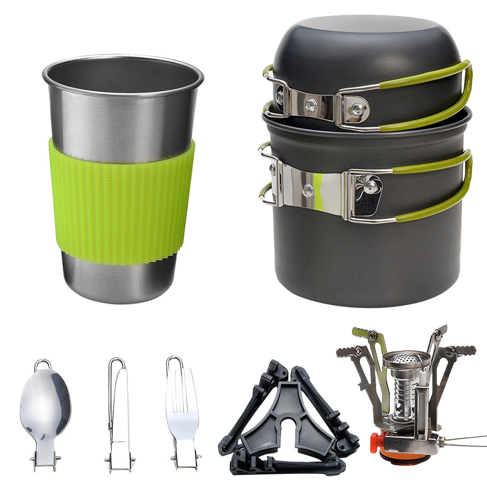 Outdoor Camping Cookware Set L - Camp Cooking Set recension och pris