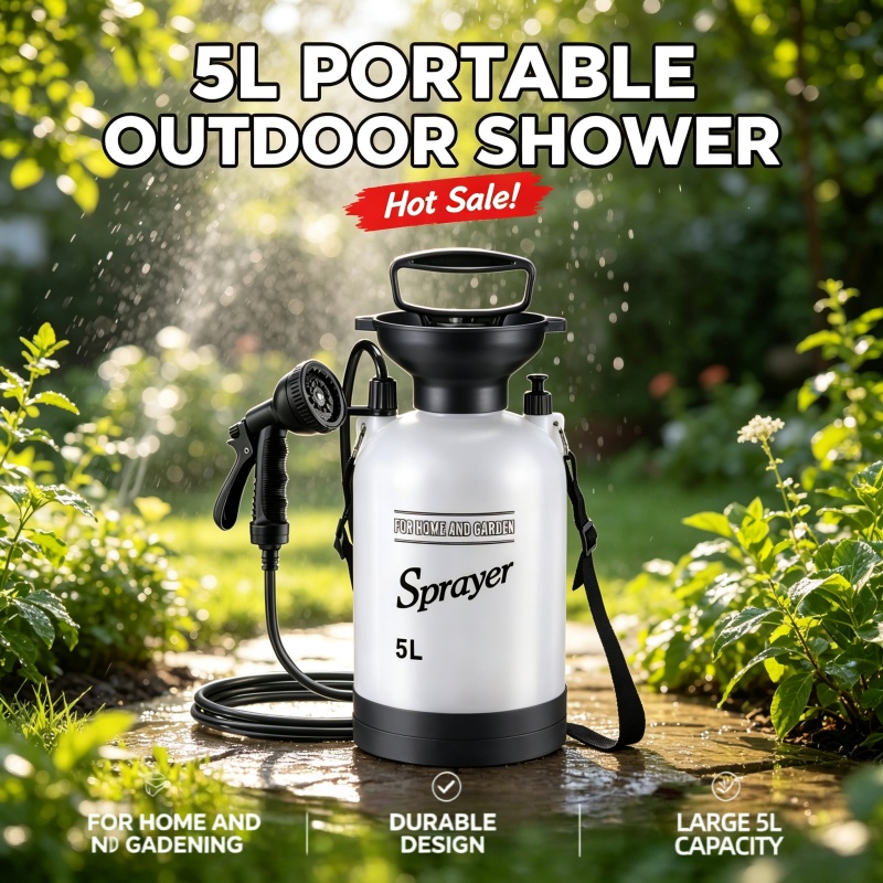 5L Portable Camping Shower Man - Outdoor Camping Shower recension och pris